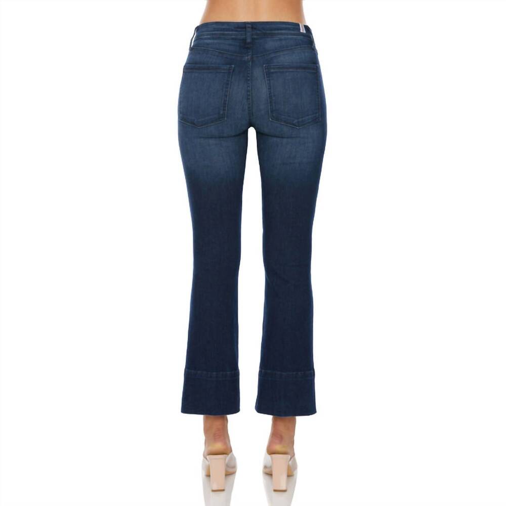 NEW MORRISON DENIM starlet bootcut crop jeans in stray cat blues